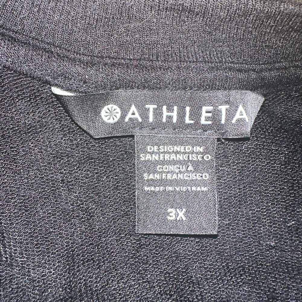 Athleta Women’s Crewneck Super Soft‎ Sweatshirt Black Mindset Plus Size 3XL - Picture 3 of 5